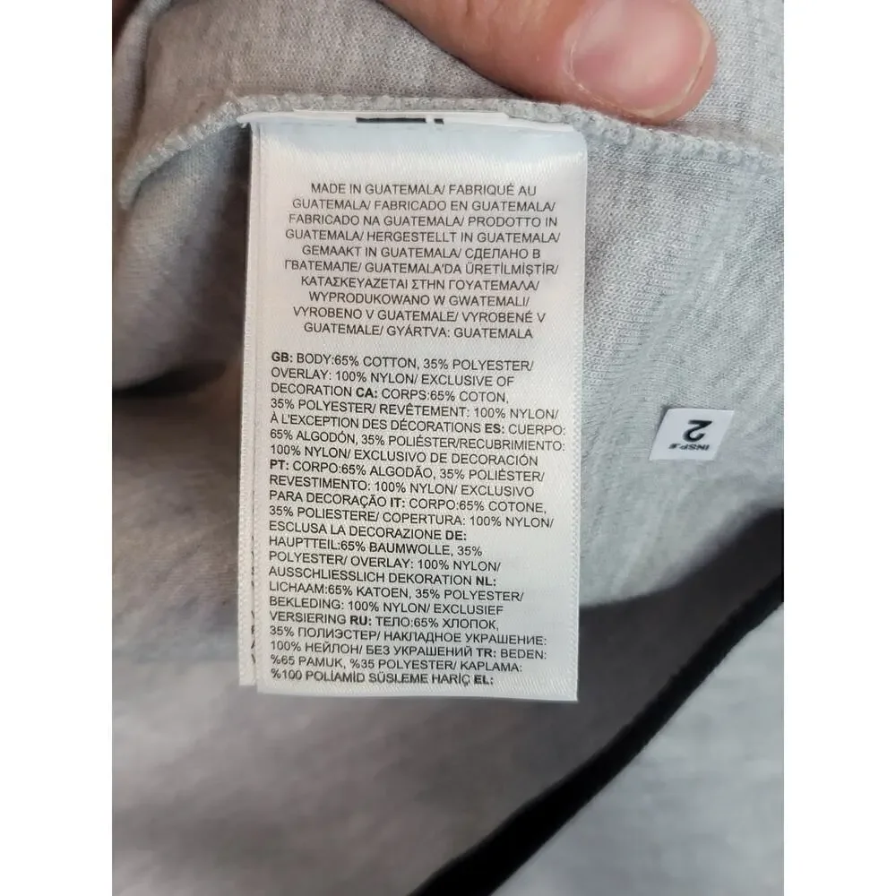 The North Face Tech Full Zip Hoodie in TNF GRAY, sz Small